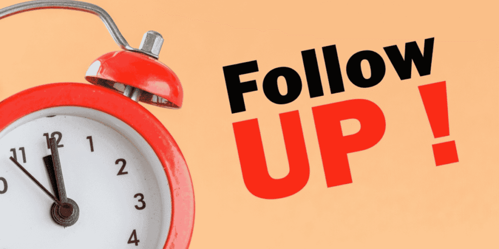 Image of sales follow-up strategies training concept
