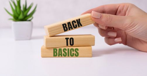 Image of getting back to the basics of sales concept