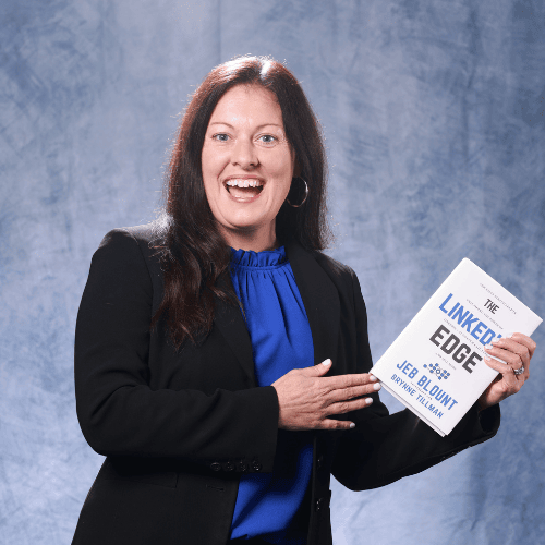 Jessica Stokes, Senior Master Trainer & Coach at Sales Gravy, propelling individual growth through high-energy sessions and a background in military service.