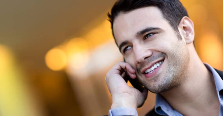 talk with people pick up the phone