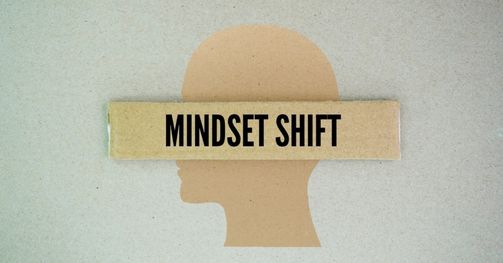 Image of a mindset shift in sales concept