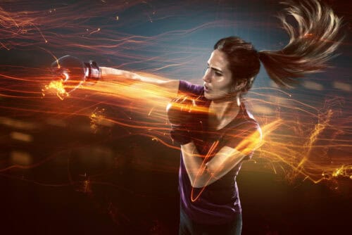 Image of a female sales representative staying fit for fanatical sales prospecting