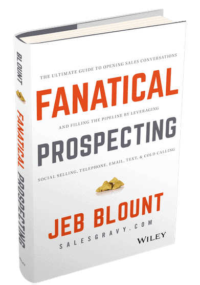 Fanatical Prospecting is the best selling prospecting and business development sales training book of all time.