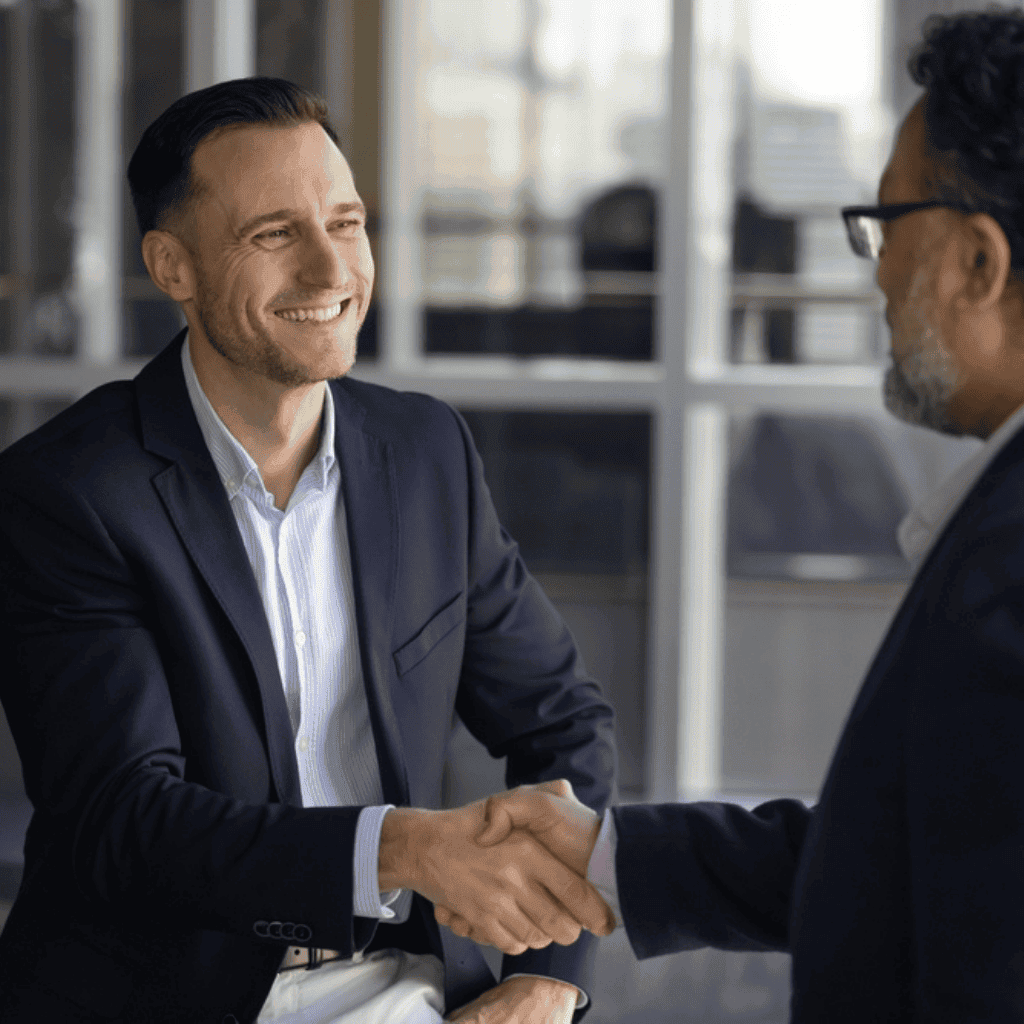 Image of a Sales Gravy Fractional CRO meeting a client for the first time to do an assessment of revenue operations.