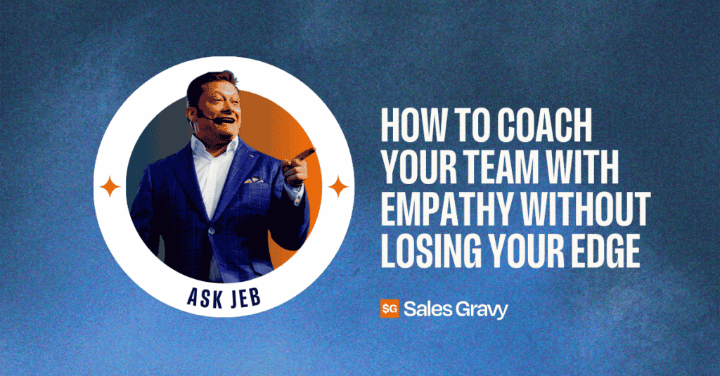 Most sales managers confuse empathy with sympathy and pay for it in team performance. In this episode of the number on sales training podcast, Jeb Blount breaks down the real difference, why listening first is the most powerful coaching move you have, and how to hold the line on expectations while still making your reps feel heard.