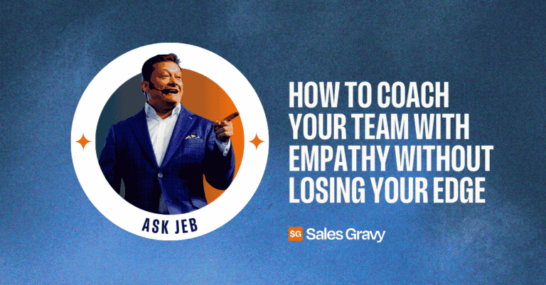 Most sales managers confuse empathy with sympathy and pay for it in team performance. In this episode of the number on sales training podcast, Jeb Blount breaks down the real difference, why listening first is the most powerful coaching move you have, and how to hold the line on expectations while still making your reps feel heard.