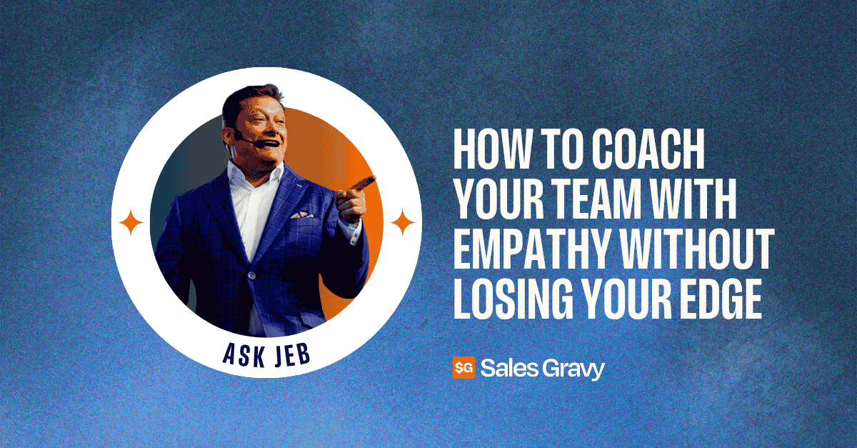 Most sales managers confuse empathy with sympathy and pay for it in team performance. In this episode of the number on sales training podcast, Jeb Blount breaks down the real difference, why listening first is the most powerful coaching move you have, and how to hold the line on expectations while still making your reps feel heard.