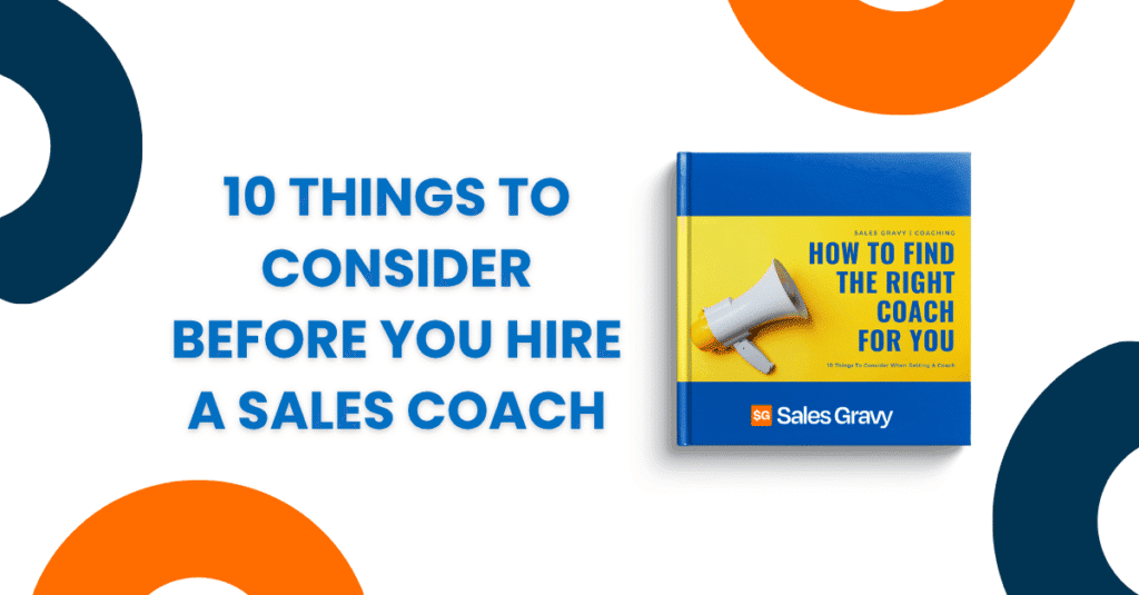 Sales professional meeting with a sales coach — free guide from Sales Gravy on how to find the right sales coach