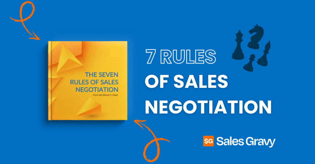 Sales professional at a negotiation table — free sales negotiation guide based on INKED by Jeb Blount and Sales Gravy