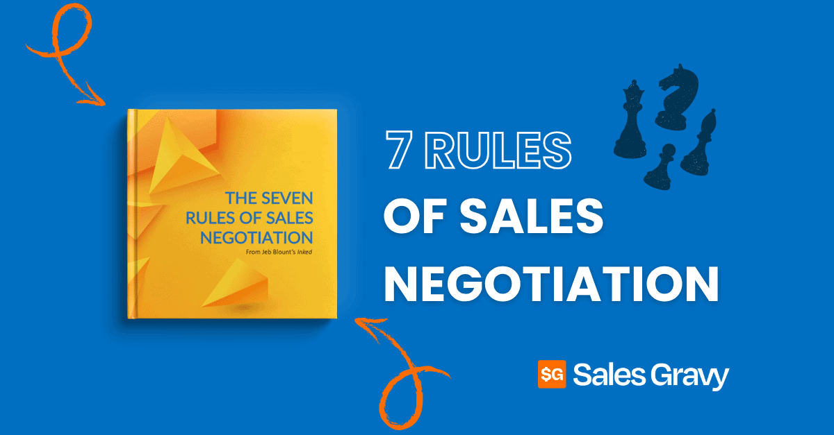 Sales professional at a negotiation table — free sales negotiation guide based on INKED by Jeb Blount and Sales Gravy