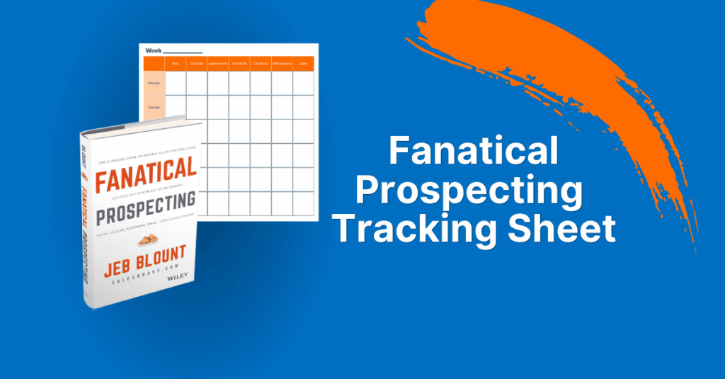 A visual of the Fanatical Prospecting Call Sheet designed by Sales Gravy for Business Development Representatives and Account Executives. This Sales Call Sheet serves as a Cold Calling Tracker for documenting daily prospecting activities across Dials, Contacts, Appointments, Voicemails, Call Backs, CRM Updates, and Sales. It is a tactical tool used to eliminate sales delusion and maintain the Sales Discipline required to build a consistent pipeline. The clean layout allows sellers to track performance weekly and monthly to ensure alignment with revenue goals.