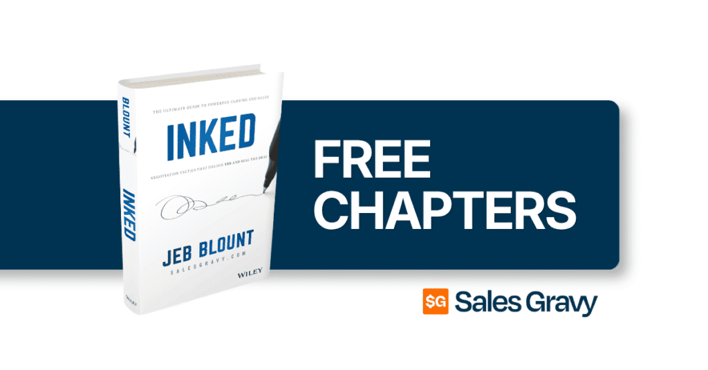 INKED book by Jeb Blount — download 2 free chapters on sales negotiation from Sales Gravy