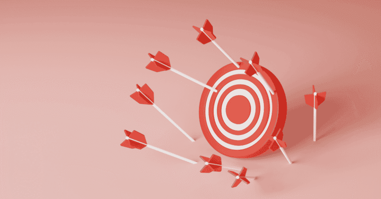 missed arrows around a bullseye representing why sales forecasts are inaccurate