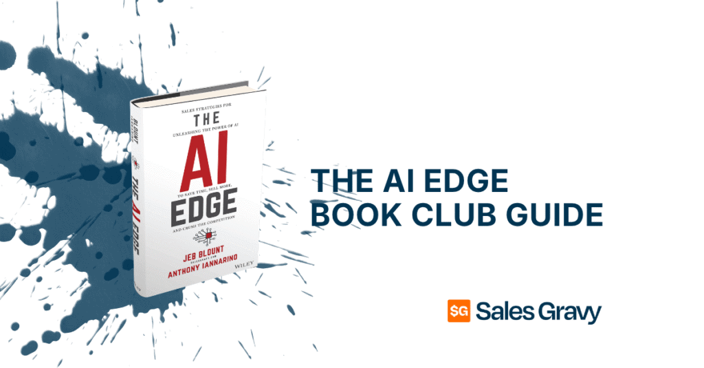 Free AI Edge Book Club Guide companion to The AI Edge by Jeb Blount and Anthony Iannarino — 15 session sales training PDF